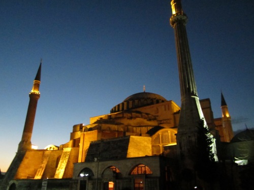 Due to the weather the only decent photos of the Haggia Sophia were taken at night.
